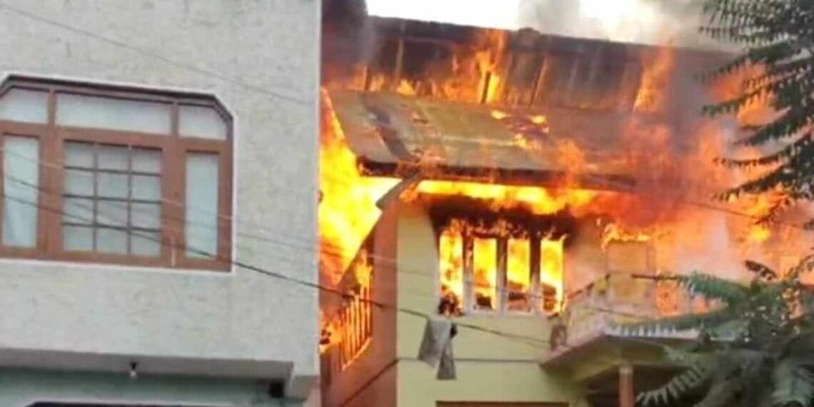 'Three houses gutted in Chattabal fire incident'